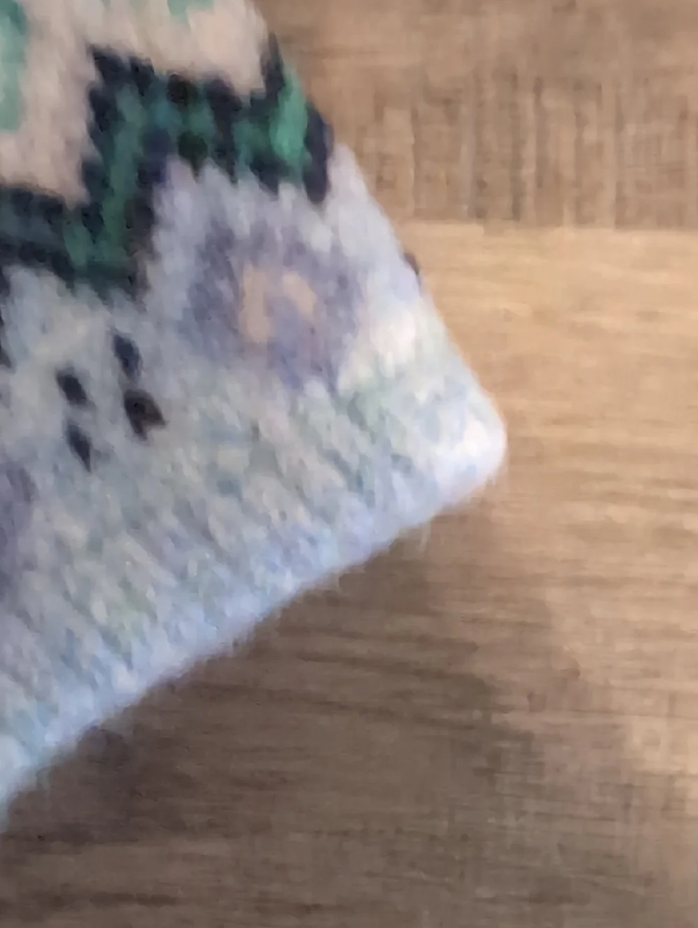 jocelyn Navy, Cream & Mint Fair Isle Knit Fingerless Mittens